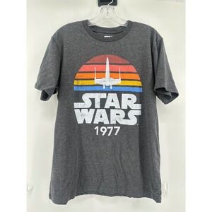 Star Wars 1977 X-Wing Graphic T-Shirt Mens Medium Mad Engine Charcoal Heather